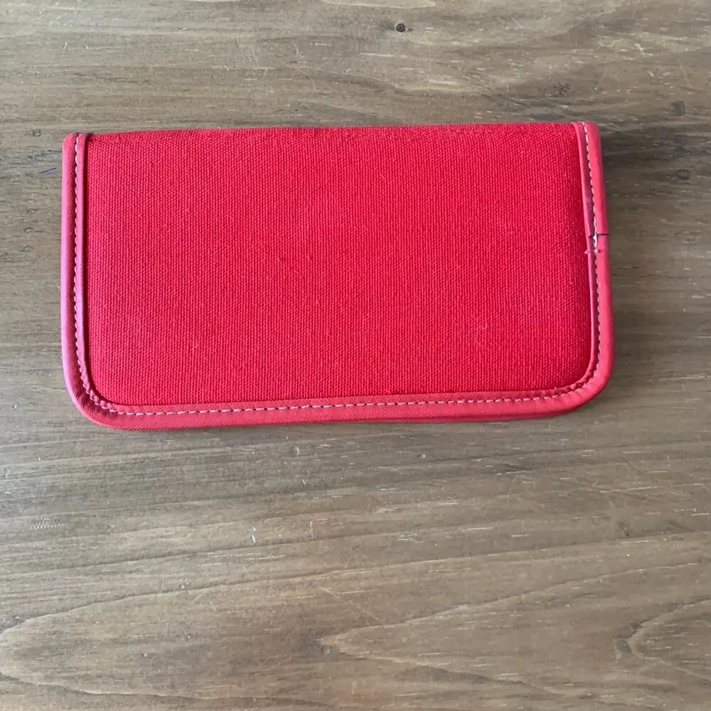 Avon Red Order Book Cover Folio Vintage in Box Pen